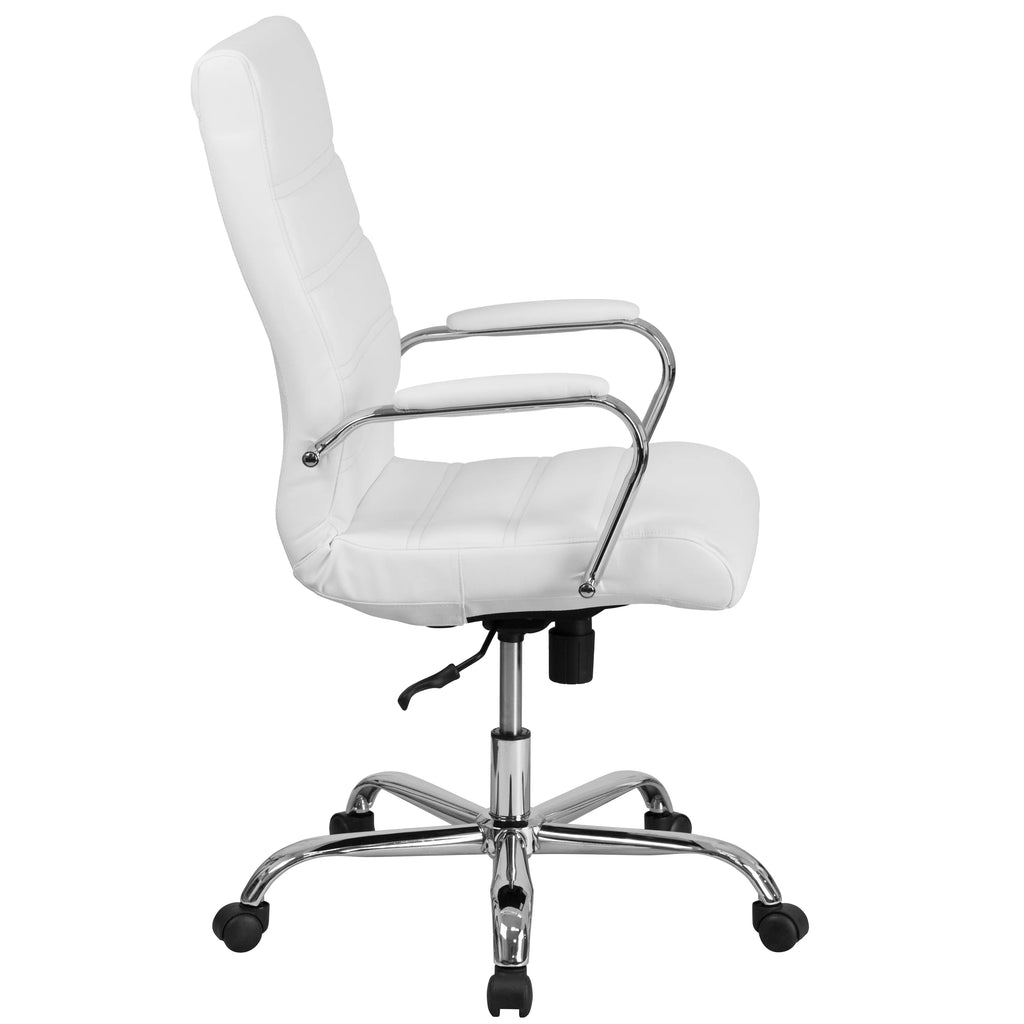 High Back LeatherSoft Executive Swivel Office Chair with Chrome Base G4783