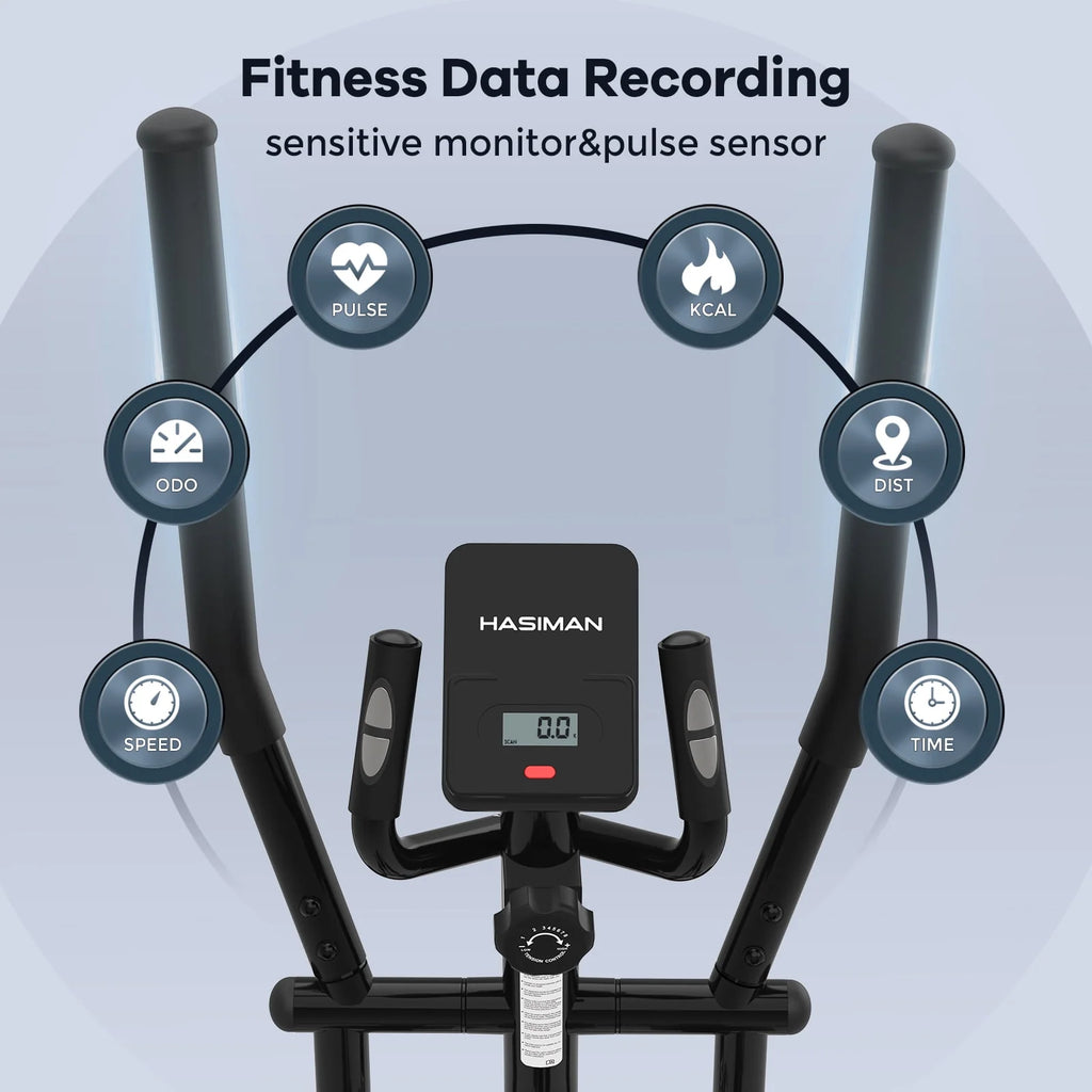 Silent Magnetic Elliptical Bike Stationary Exercise Machine H181237