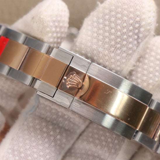 Rose Goldmix Black & Brown Dial Stainless Steel 40m F37455