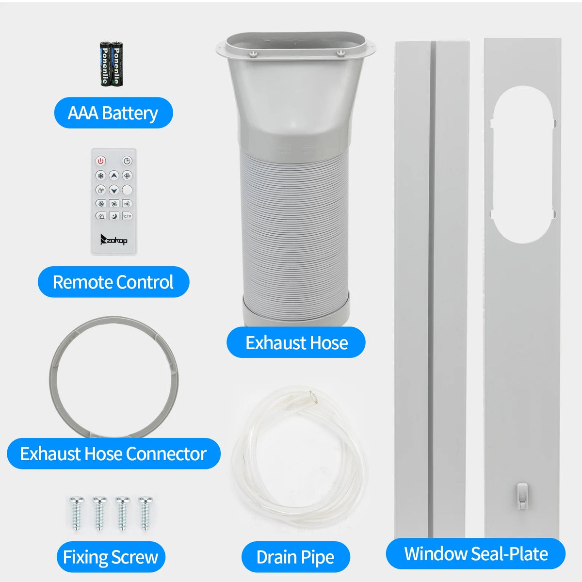 White Portable Air Conditioner F846