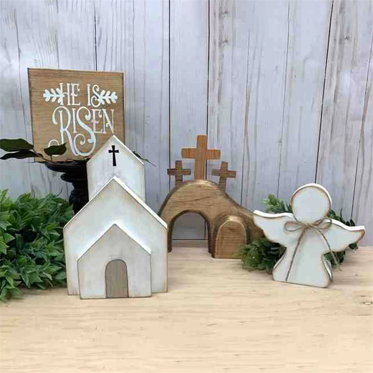 Jesus Tomb Three-tier Tray Ornaments P21962