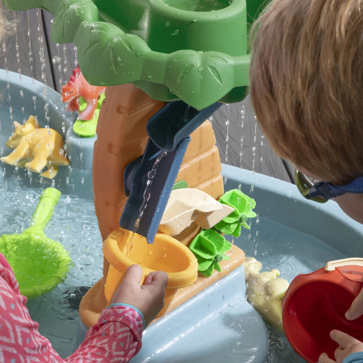 Gray Plastic Water Table with 13-piece Playset K989