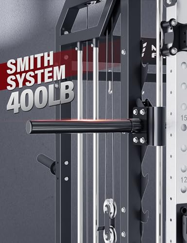 Smith Machines Squat Rack with Cable Crossover Machine O1506