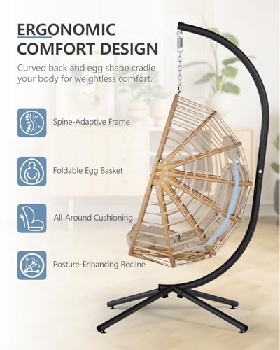 Hanging Egg Chair with Stand O98235
