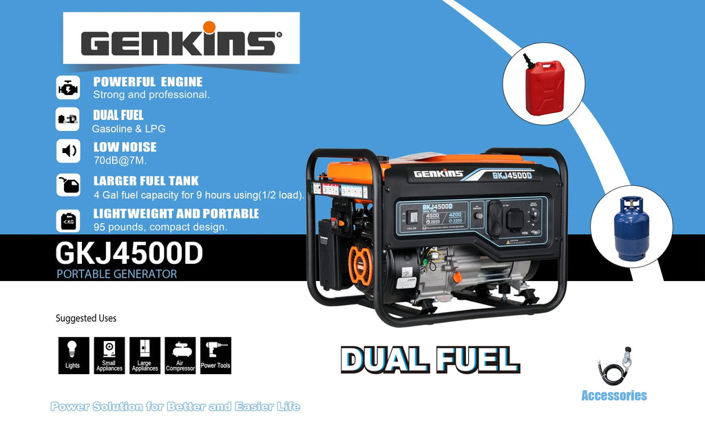 4500 Watt Dual Fuel Generator U88878