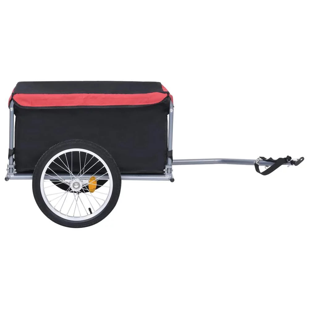 Bike Cargo Trailer Black and Red 143.3 lb S3001