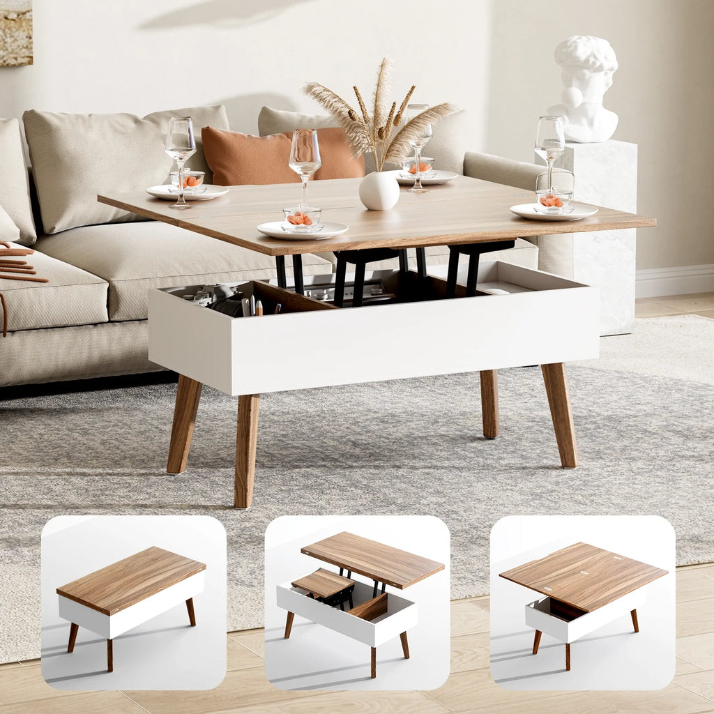 3 in 1 Lift Top Coffee Table with Storage Q43273