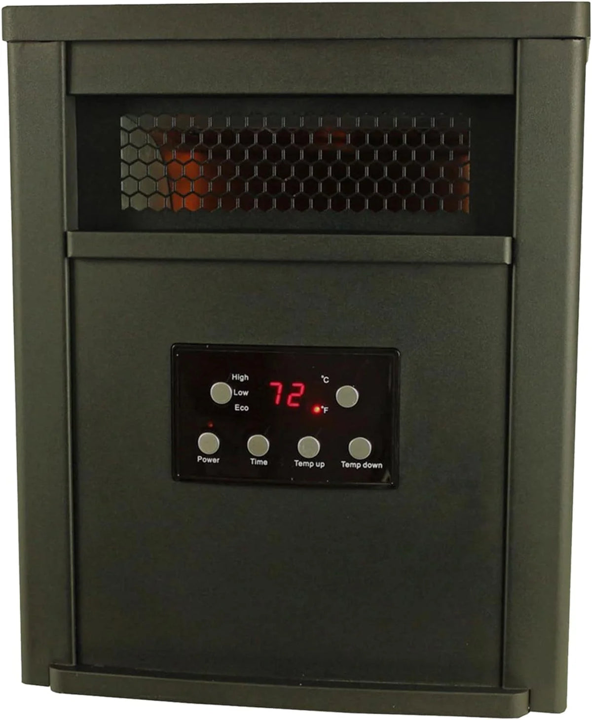 1500W Portable Electric Infrared Quartz Space Heater with Remote Control Black 2 Pack J864