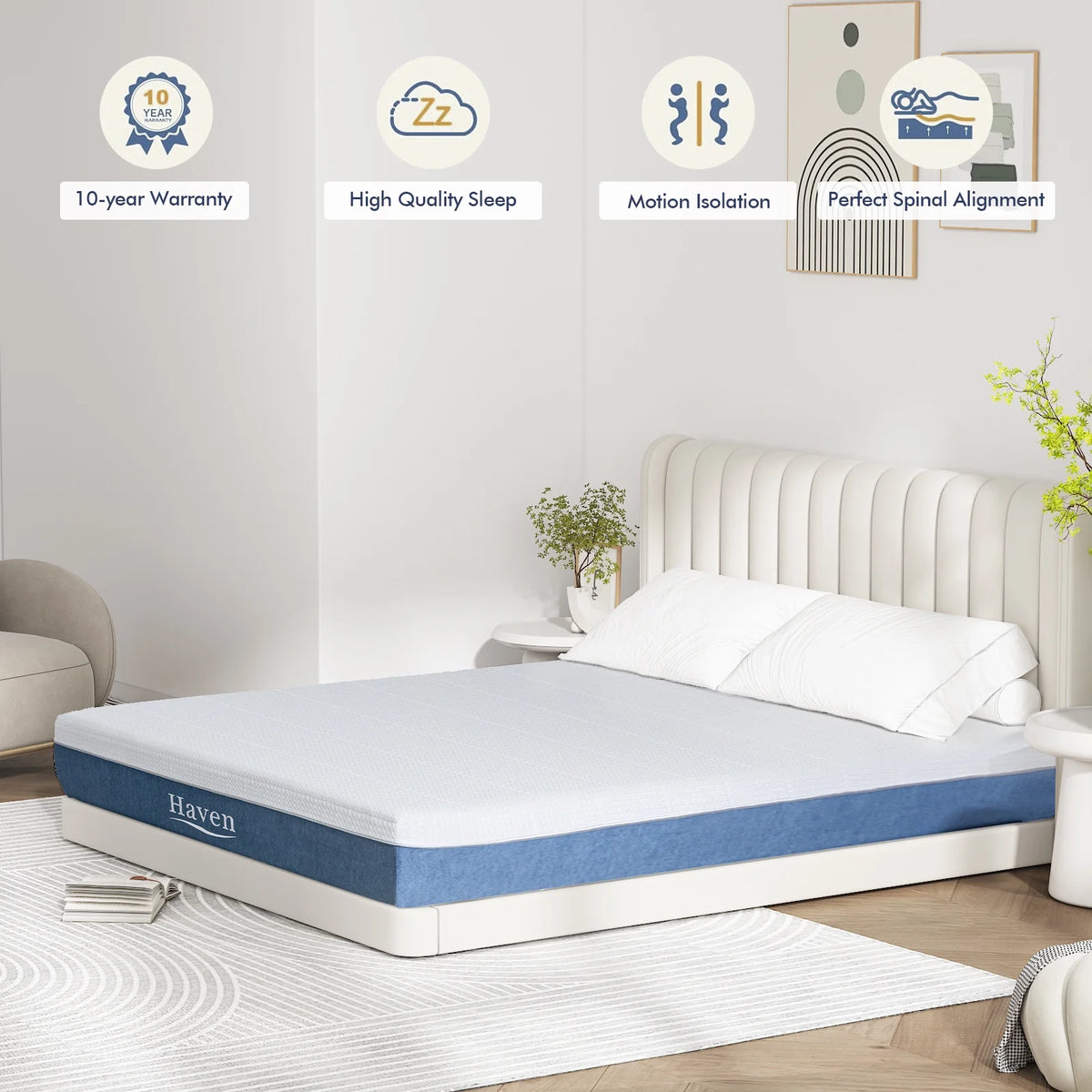 Twin 12 inch Memory Foam Mattress L1948
