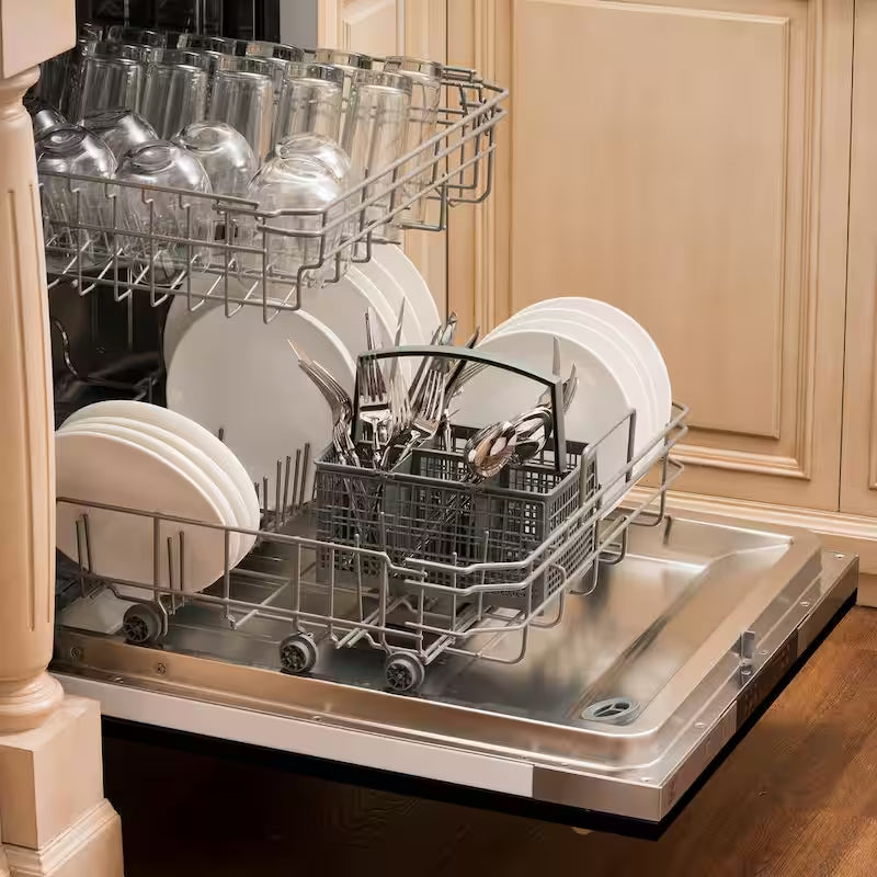 Black Matte 24 in. 6-Cycle Compact Dishwasher with 2 Racks I7764