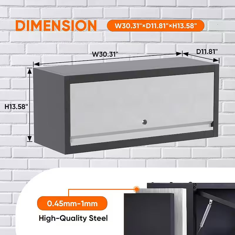 Wall-Mounted Cabinet with Up-Flip Door E527