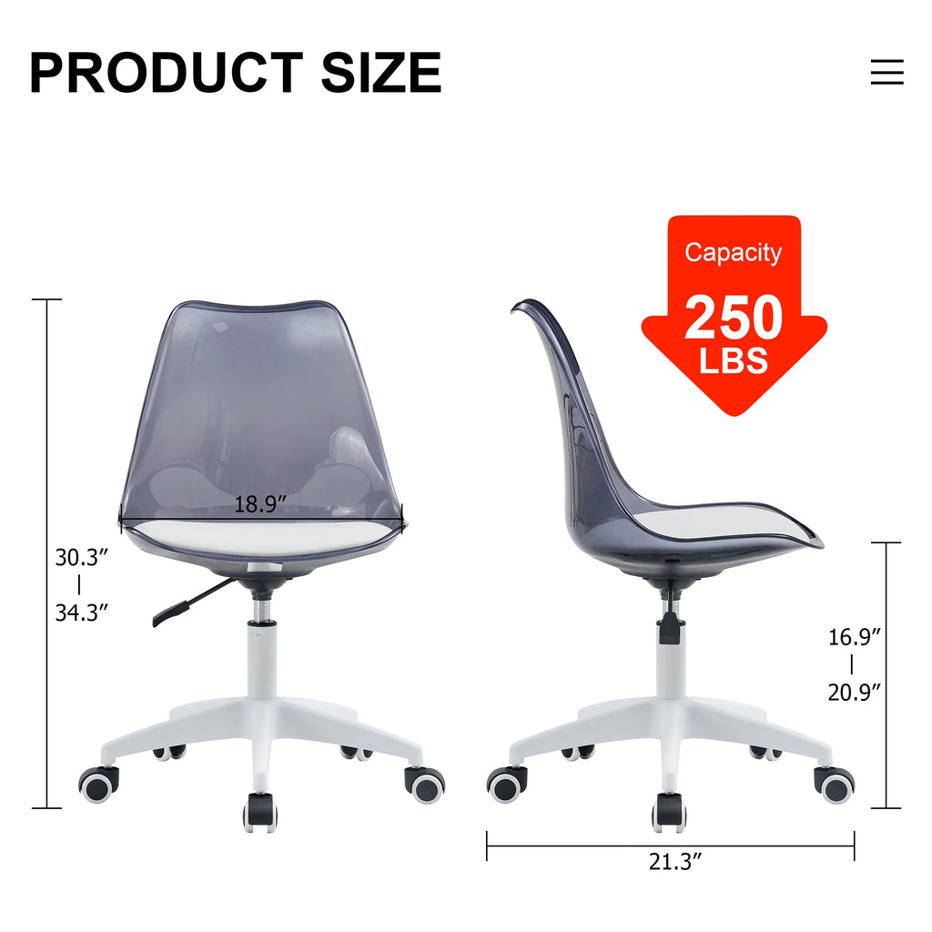 Midnight blue adjustable 360 swivel armless computer chair G771