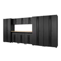 10-Piece Welded Steel Garage Storage System in Black D28461