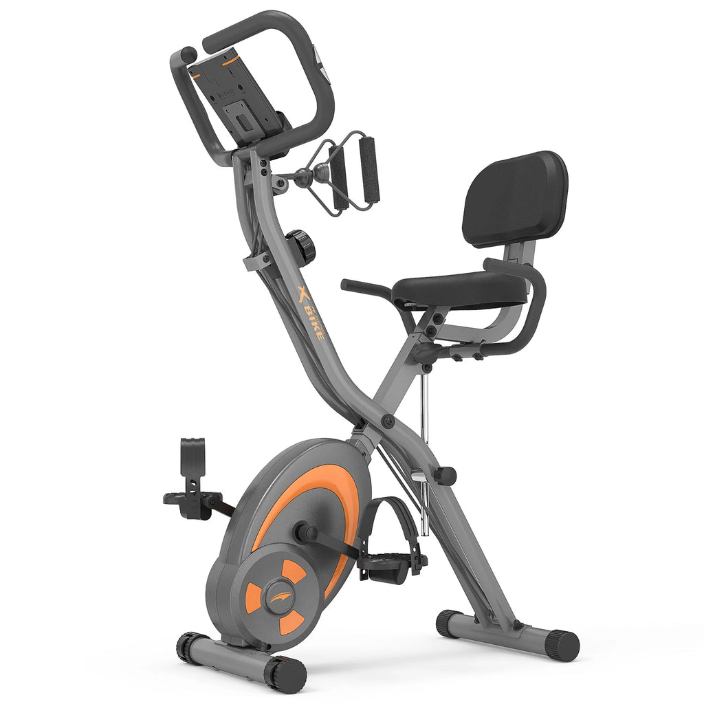 Folding Recumbent Exercise Bike with Resistance Bands L117374