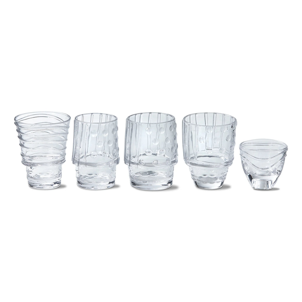 Stacking Fish Glasses Set of 5 F9051