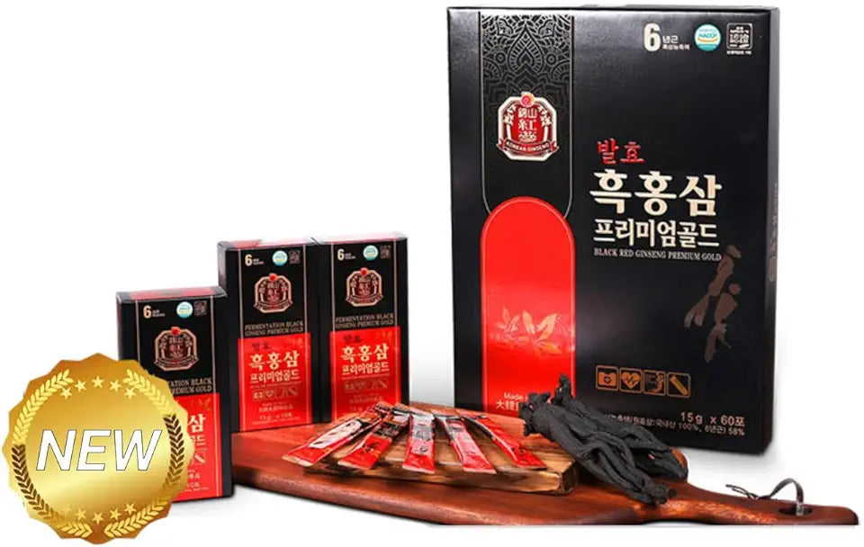 Korean Fermented Black Red Ginseng 60 Sticks H95939