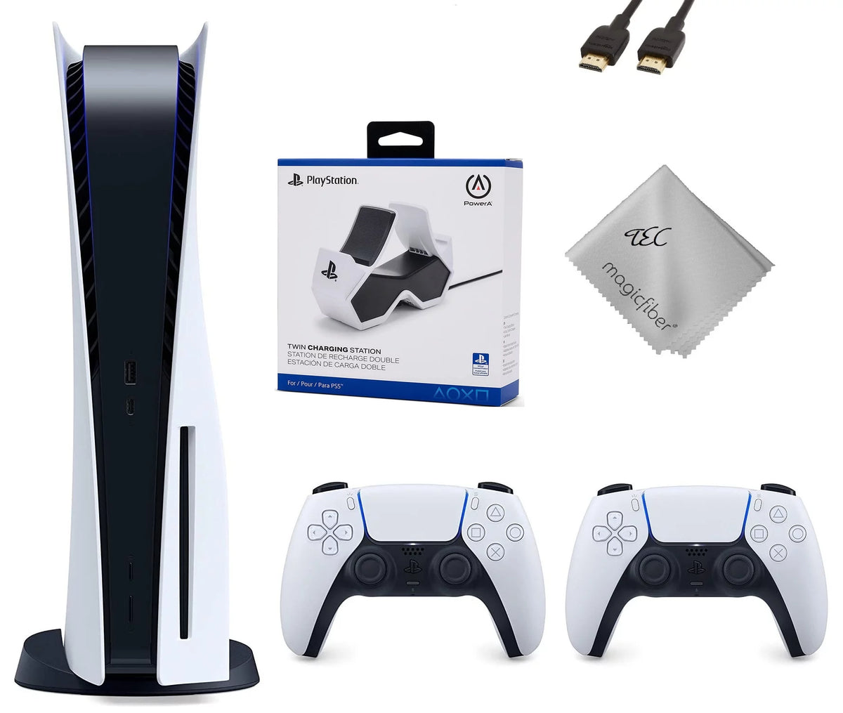 PS5 Gaming Console Disc Version with Extra Controller F7906