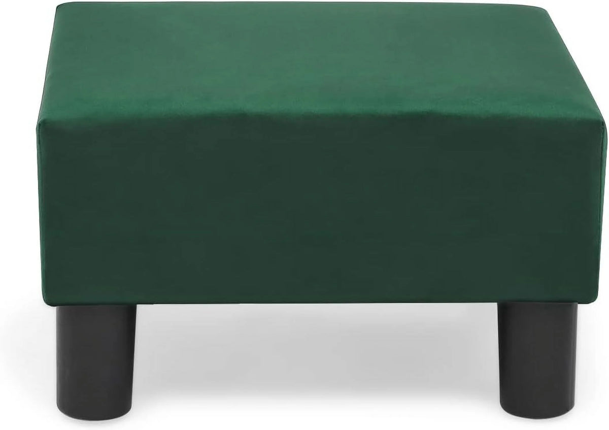 Small Modern Velvet Footstool Ottoman I54164