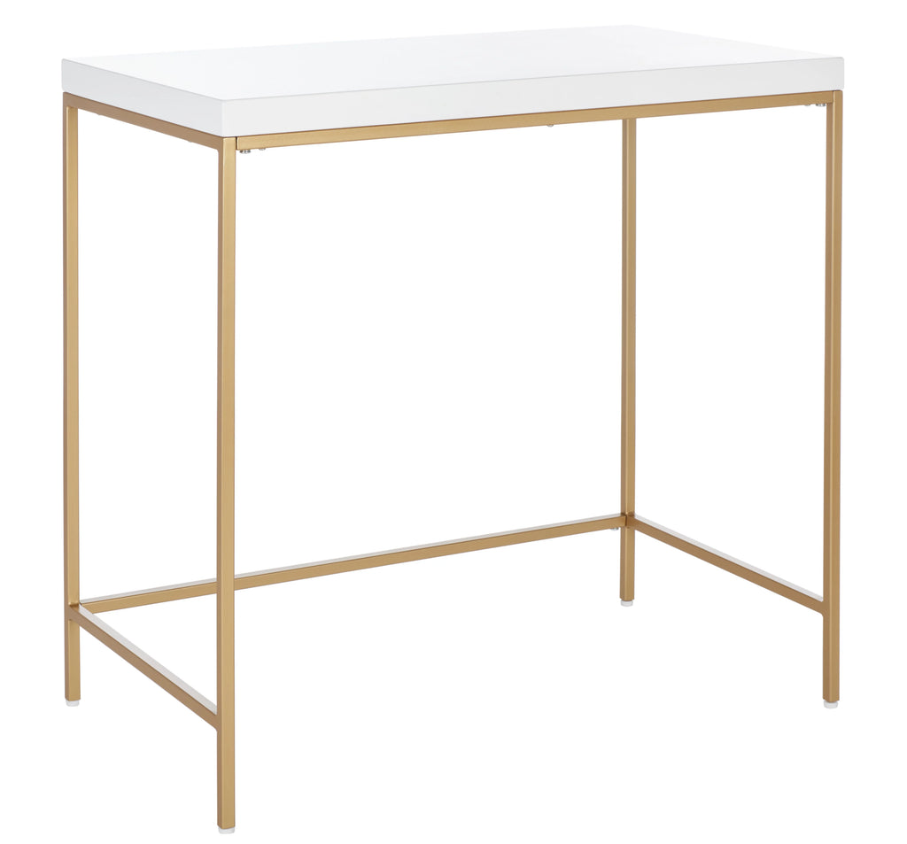 White Gold Wood Writing Desk N89286