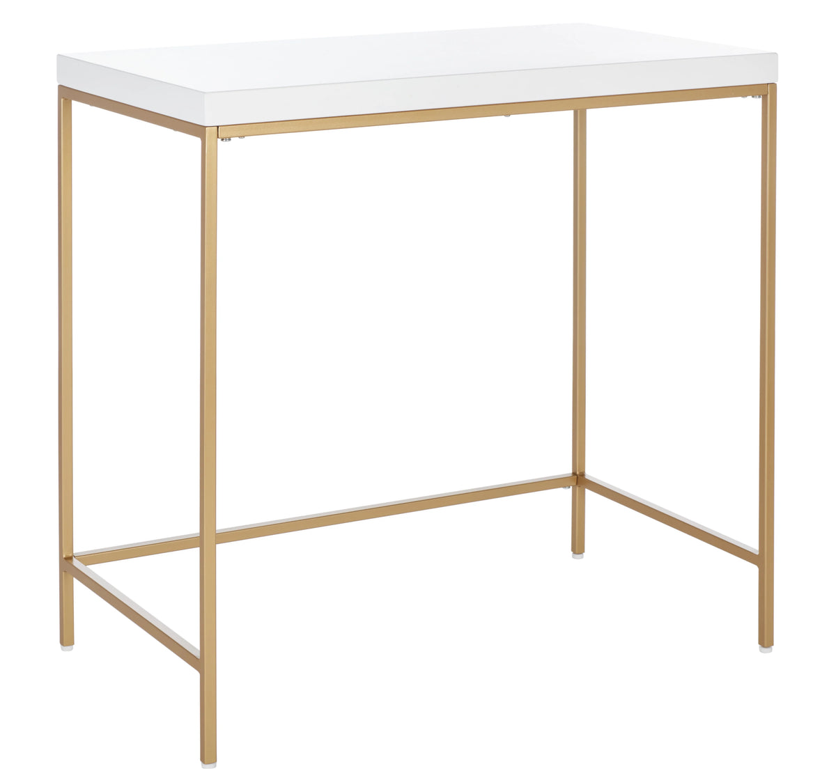 White Gold Wood Writing Desk N89286