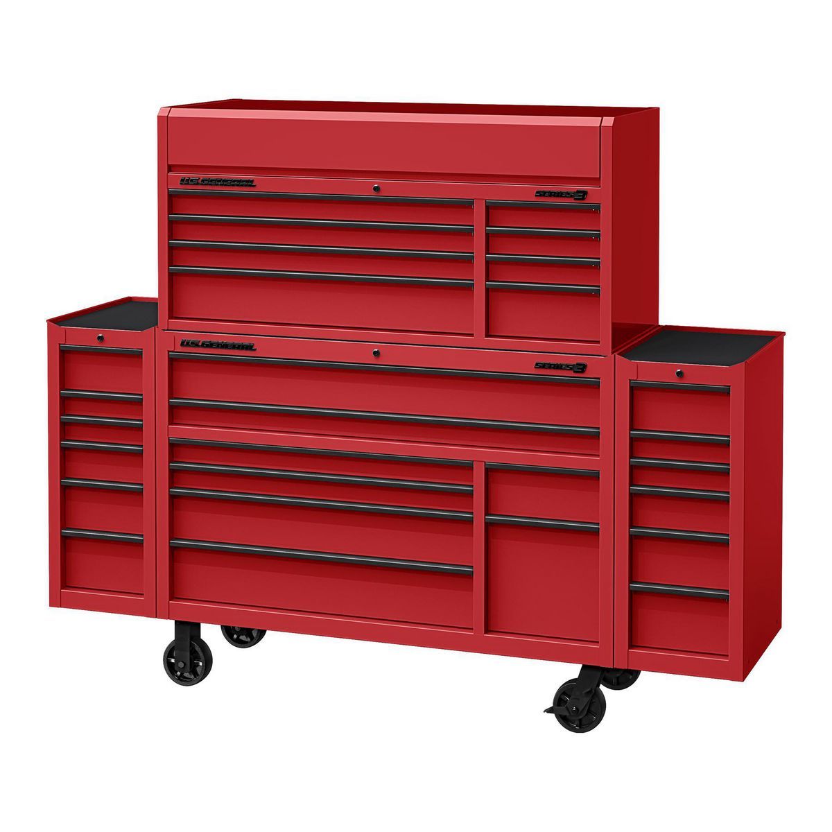56 in. x 22 in. Red Roll Cab D83337