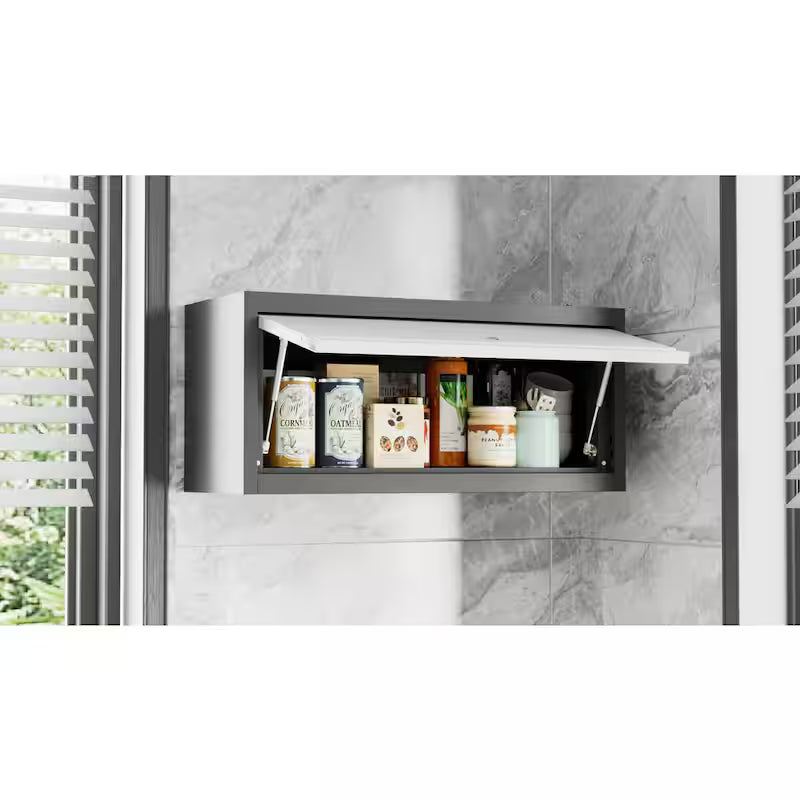 Wall-Mounted Cabinet with Up-Flip Door E527