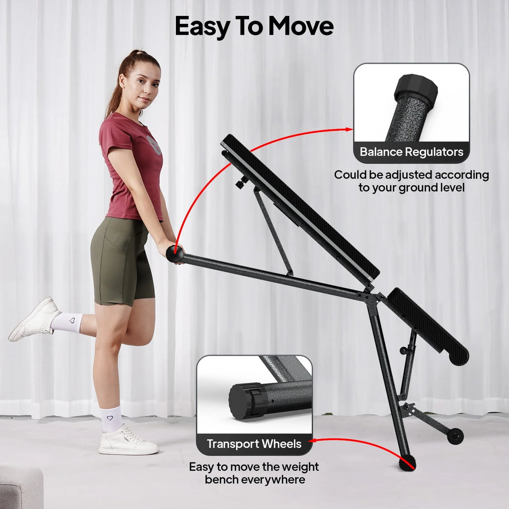 Foldable Adjustable Weight Bench K63366