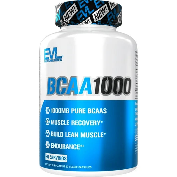 BCAAs Amino Acids Supplement 5g BCAA Capsules 30 Servings K1732