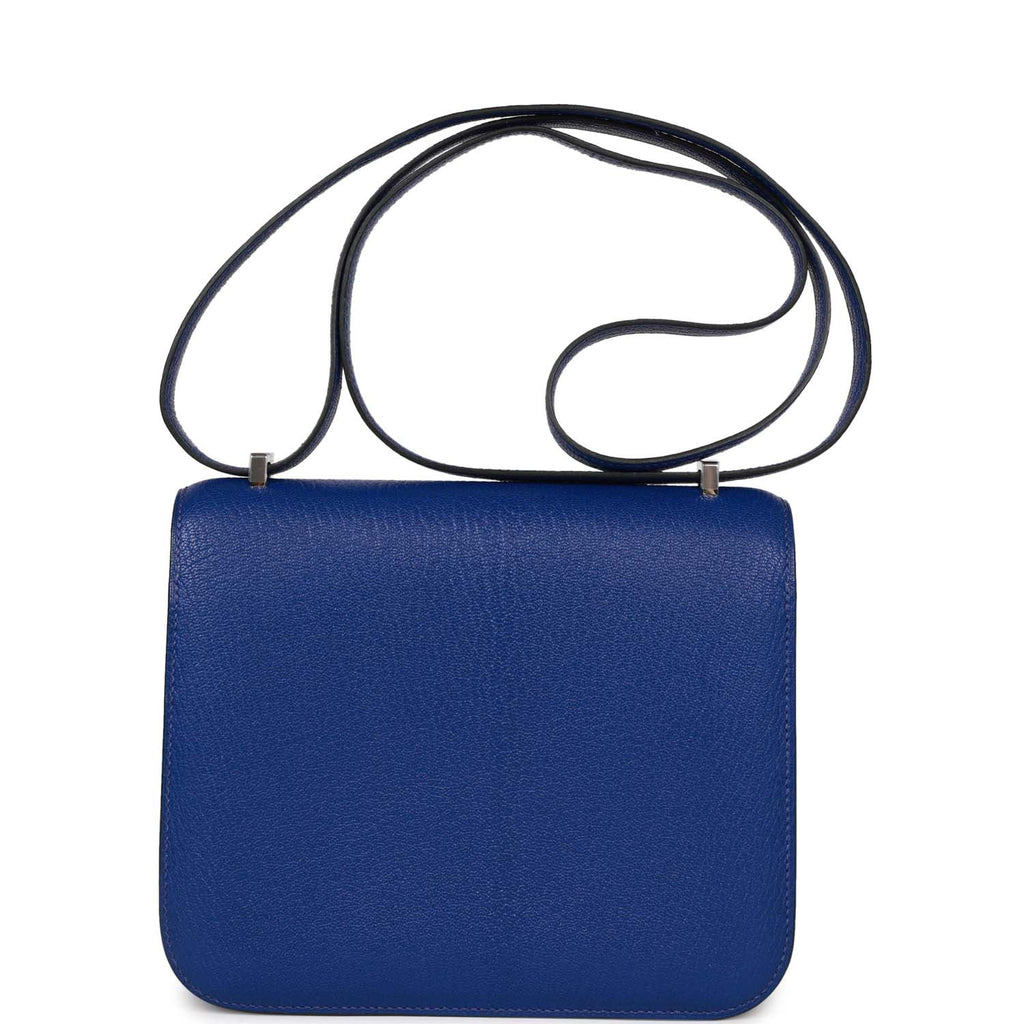 Constance 18 Bleu Electric Chevre Palladium Hardware D41550