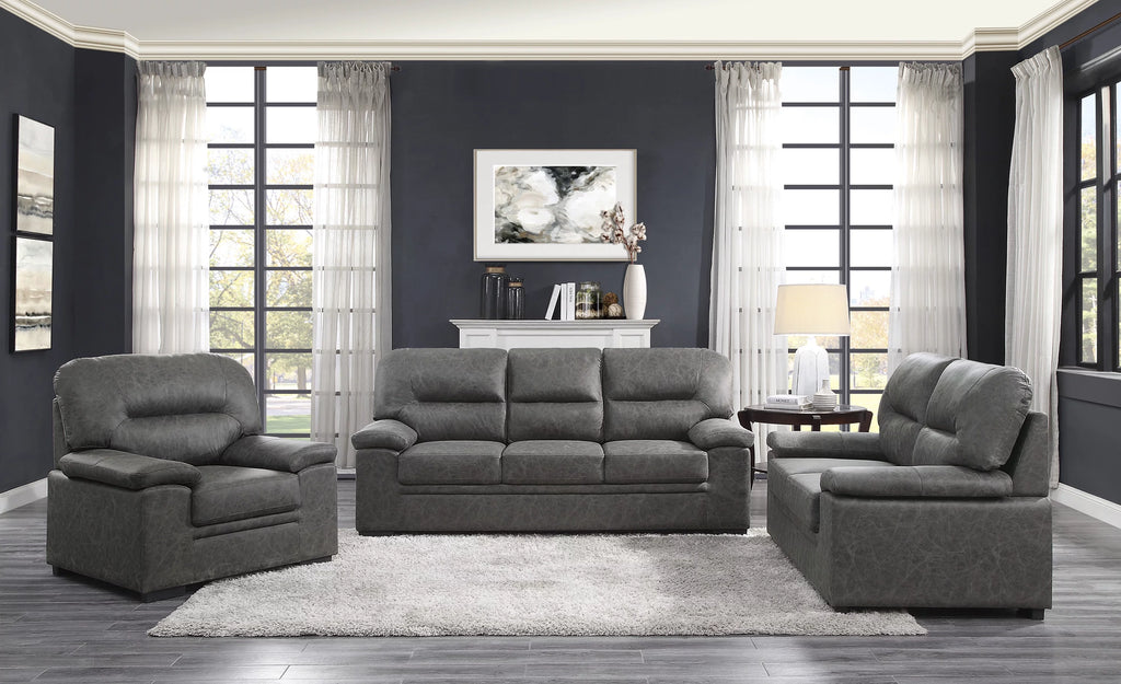 Dark Gray Loveseat D325