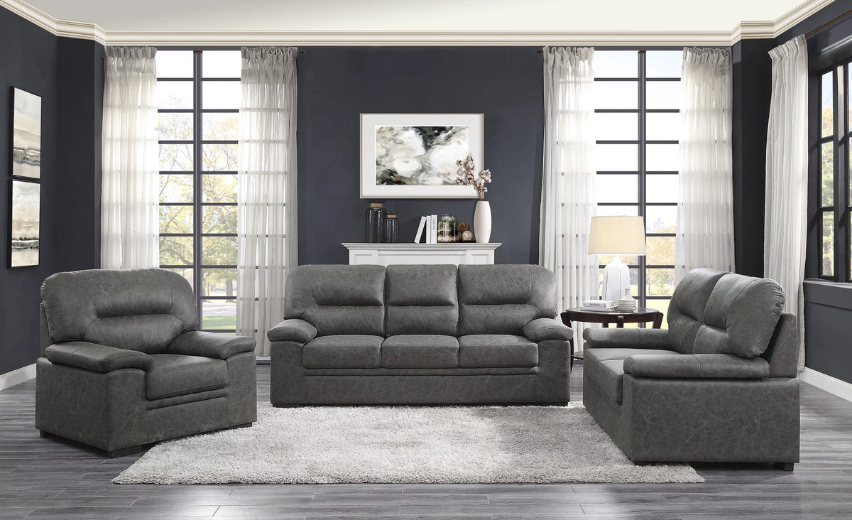 Dark Gray Loveseat D325