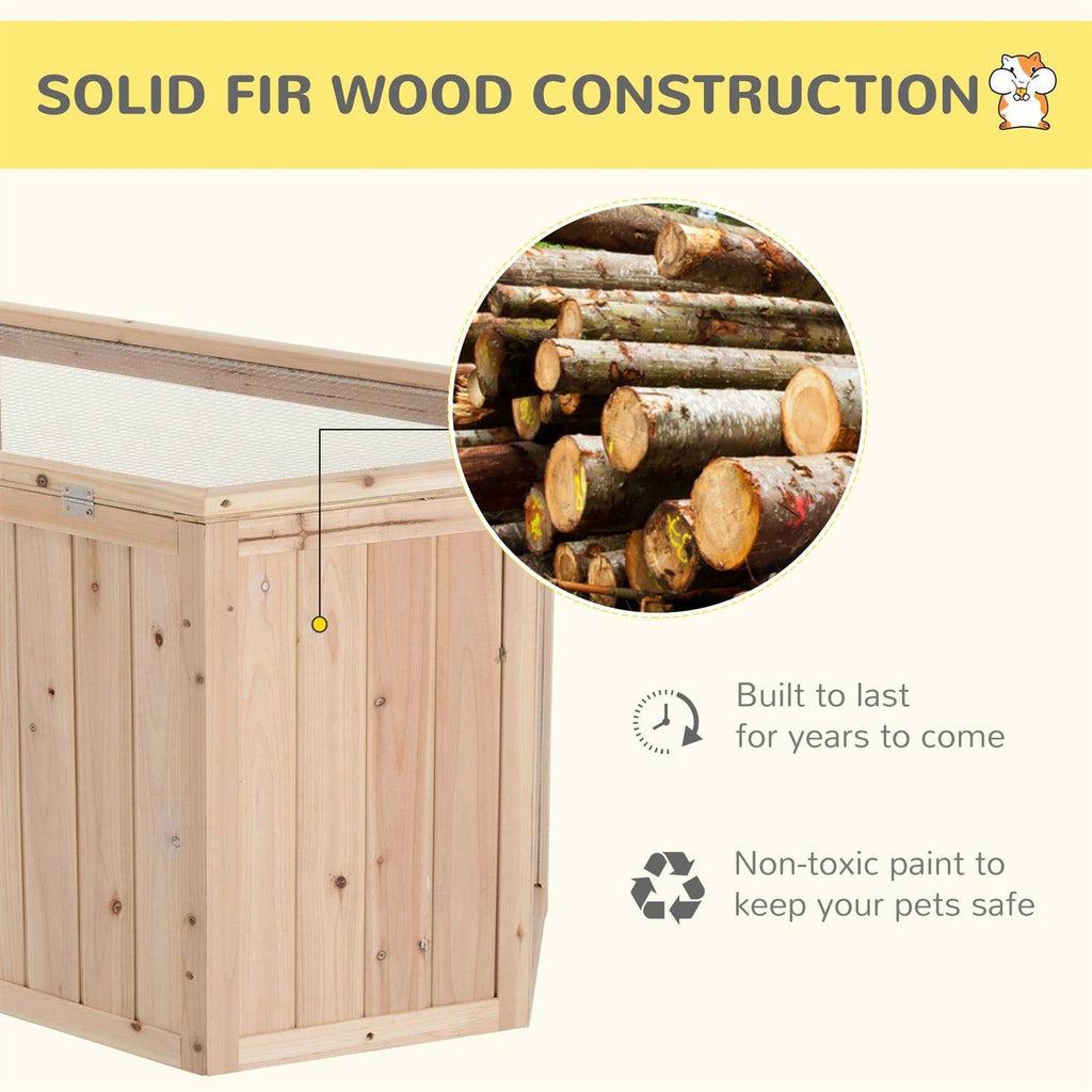 3 Tier Wooden Hamster Cage Small Animal House with Slide E265002