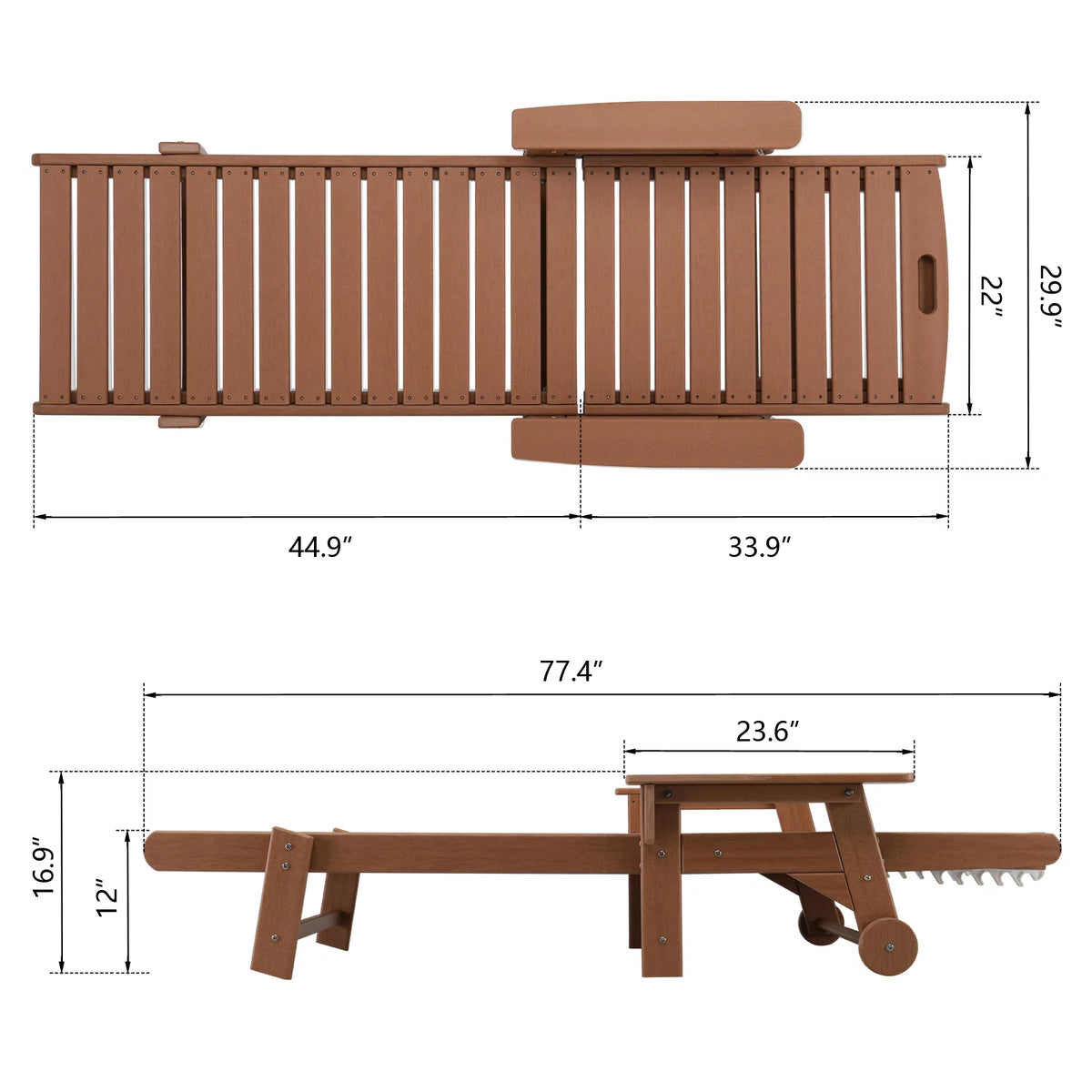 Adjustable HDPE Lying Bed A120