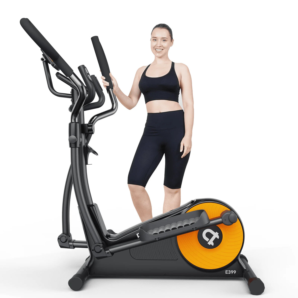 Silent Magnetic Elliptical Bike Stationary Exercise Machine H181237