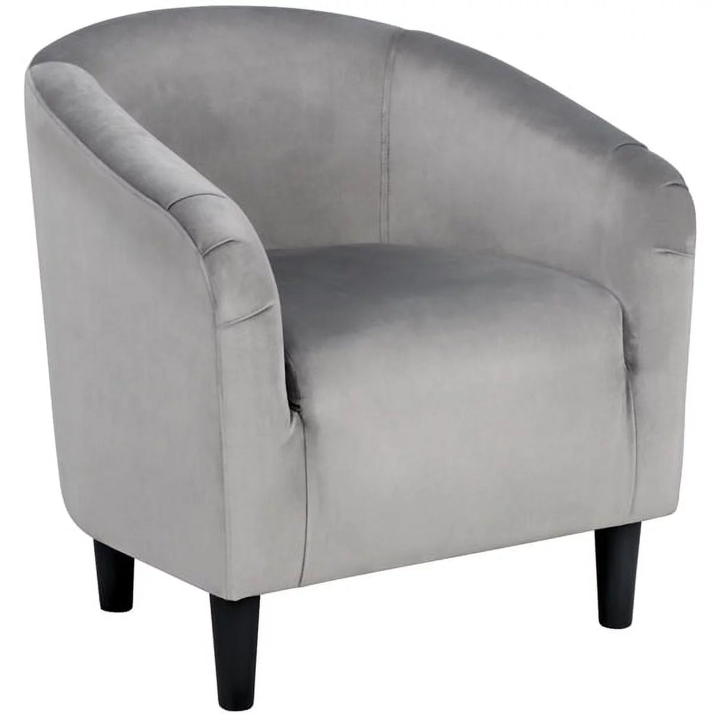 Yellow Upholstered Velvet Accent Chair Z12006