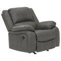 Gray Faux Leather Rocker Recliner X945351
