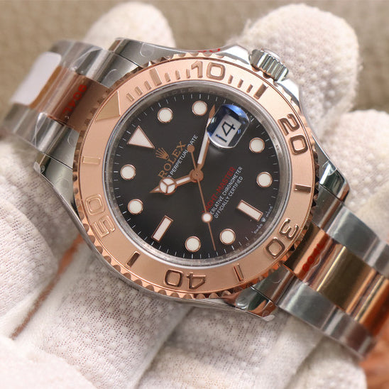Rose Goldmix Black & Brown Dial Stainless Steel 40m F37455