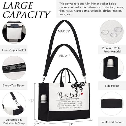 Canvas Tote Bag & Makeup Bag Gift Set A5468