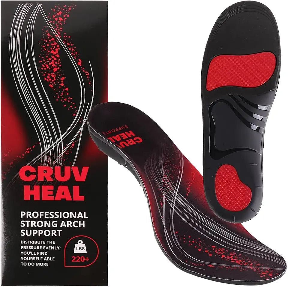 High Arch Relief Plantar Fasciitis Comfort Insoles for Men (S) X46710