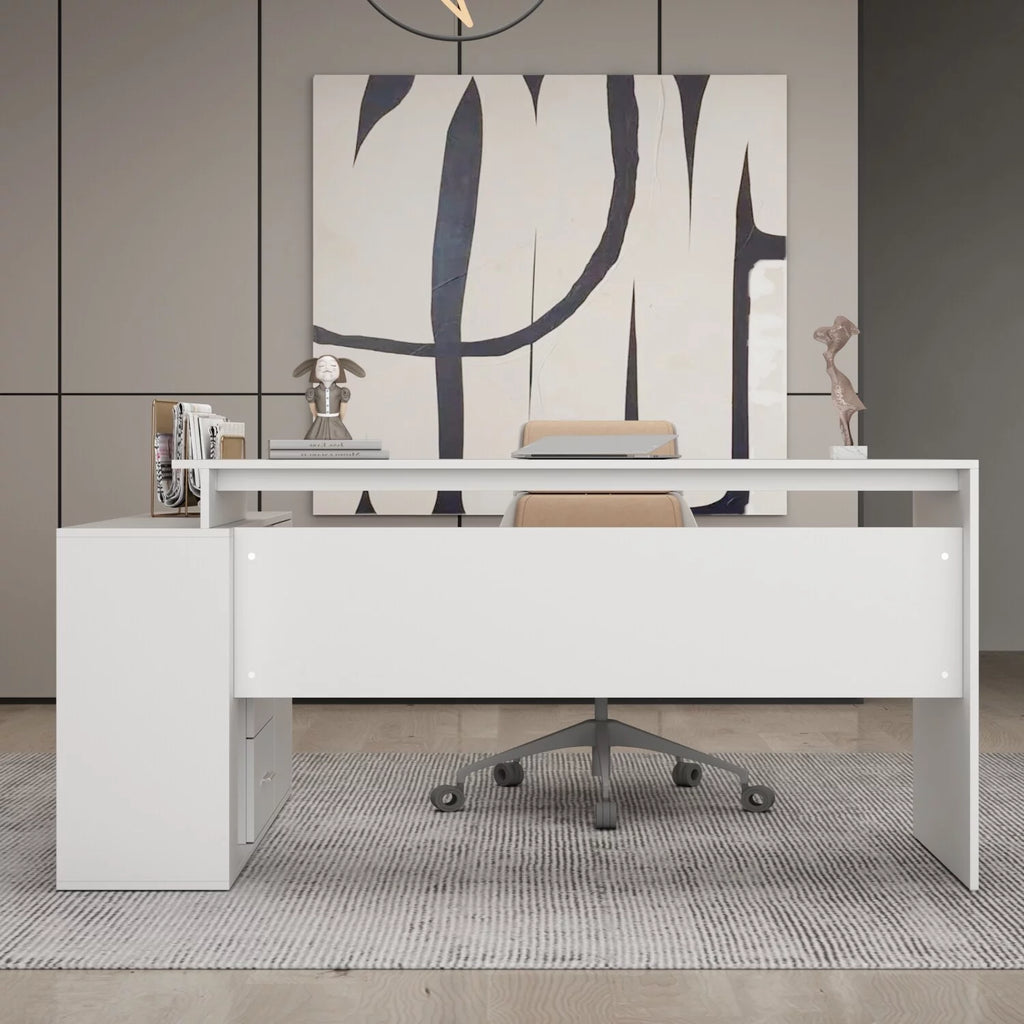 Home Office Computer Desk Corner Desk 55-inch Writing Table U933365