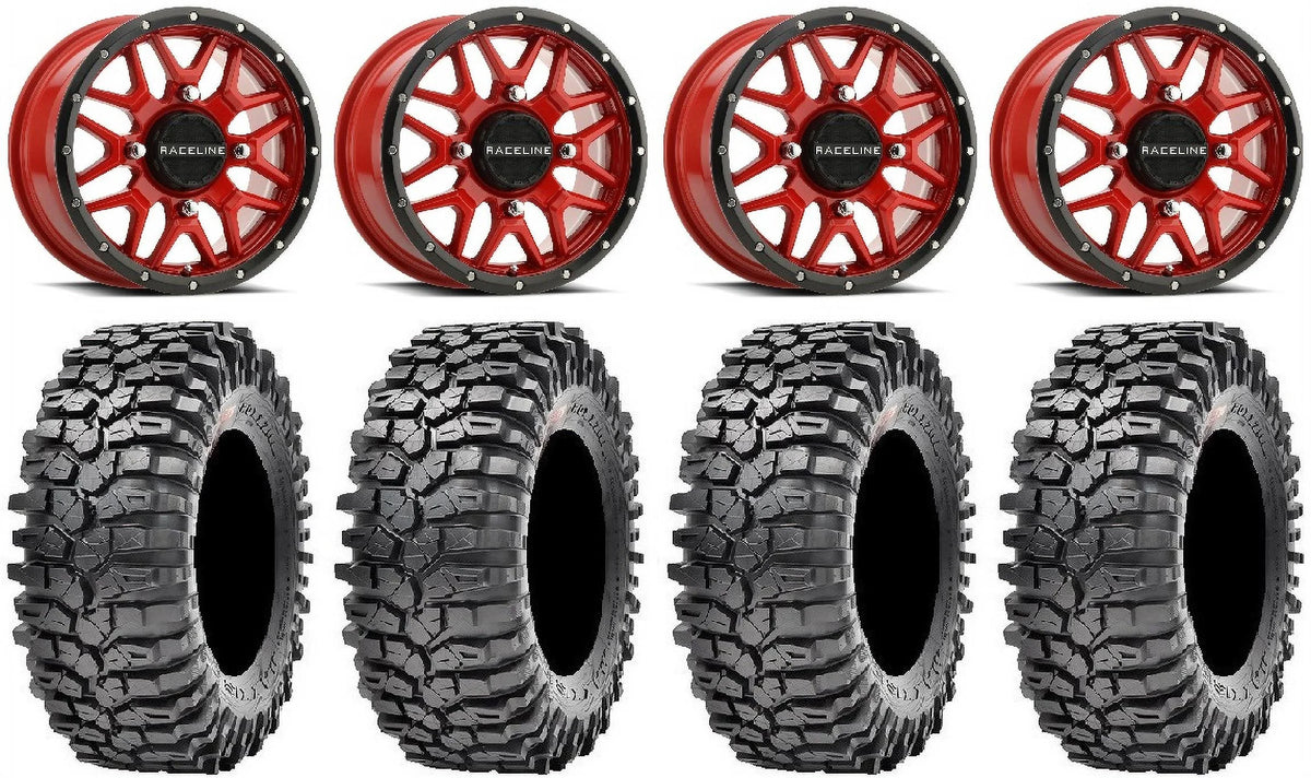 14" Red Wheels 32" Tires G6088