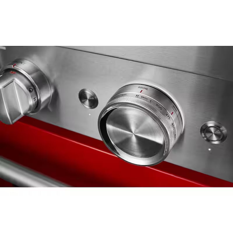 Passion Red 4-Burner Dual Fuel Freestanding Smart Range G907