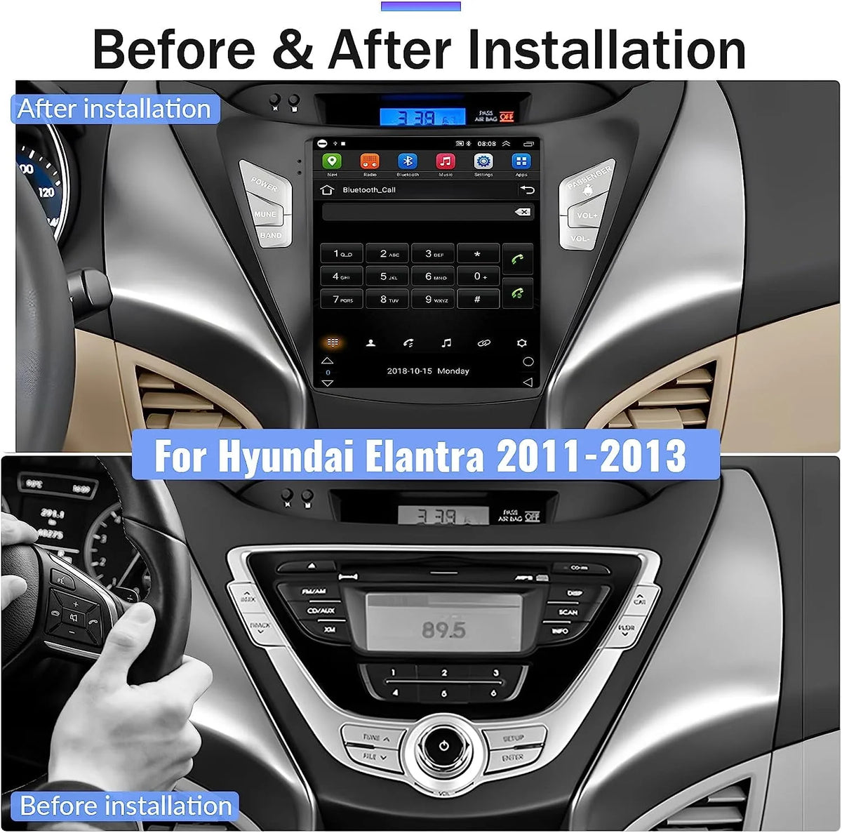 2G+64G 9.7'' Touchscreen Car Stereo Radio with Backup Camera H117