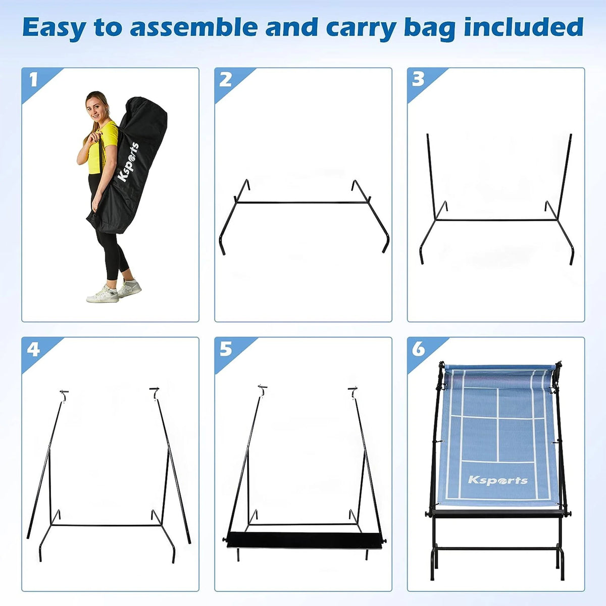 Tennis Rebounder Net Blue P699654