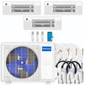 27,000 BTU 3 Zone Ceiling Cassette Ductless Air Conditioner and Heat Pump A9735