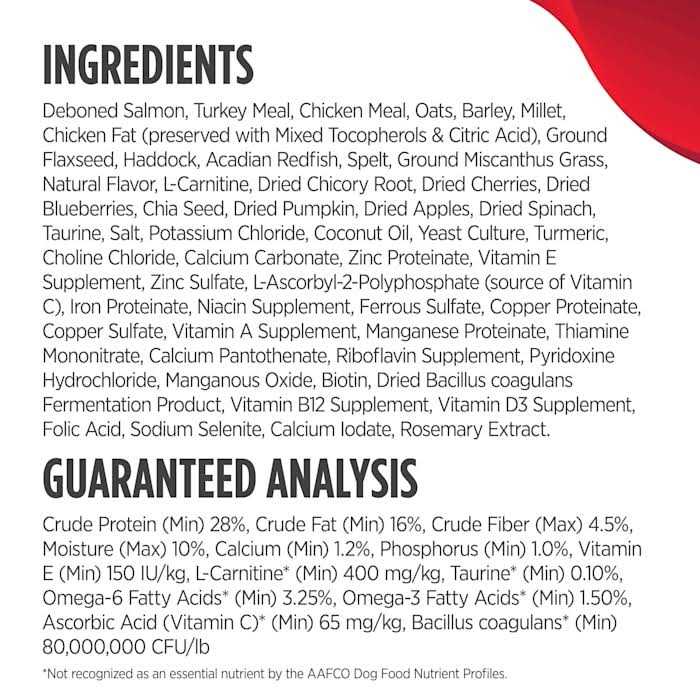Salmon Oats & Acadian Redfish Small Breed Dry Dog Food O990
