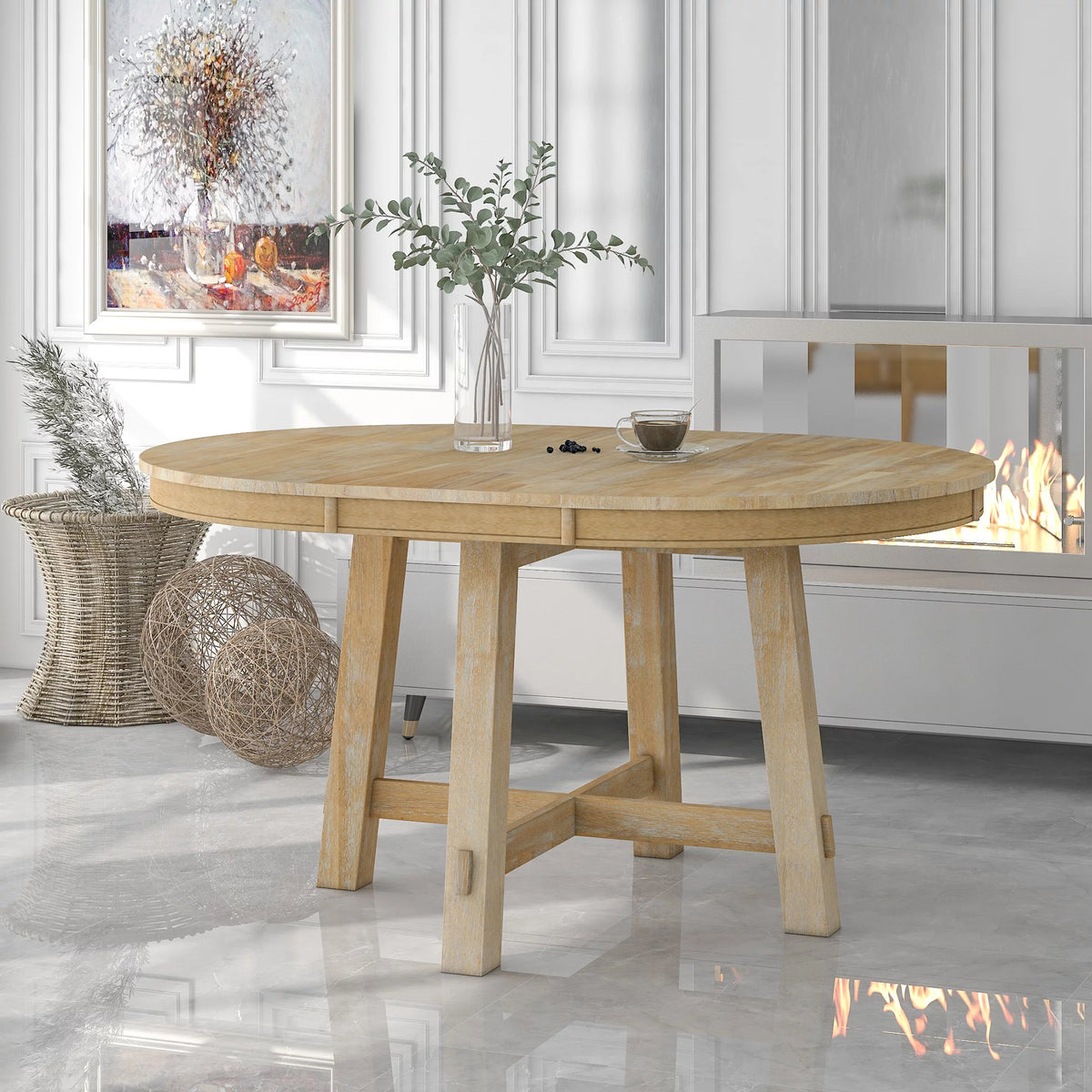 Round Extendable Dining Table X571