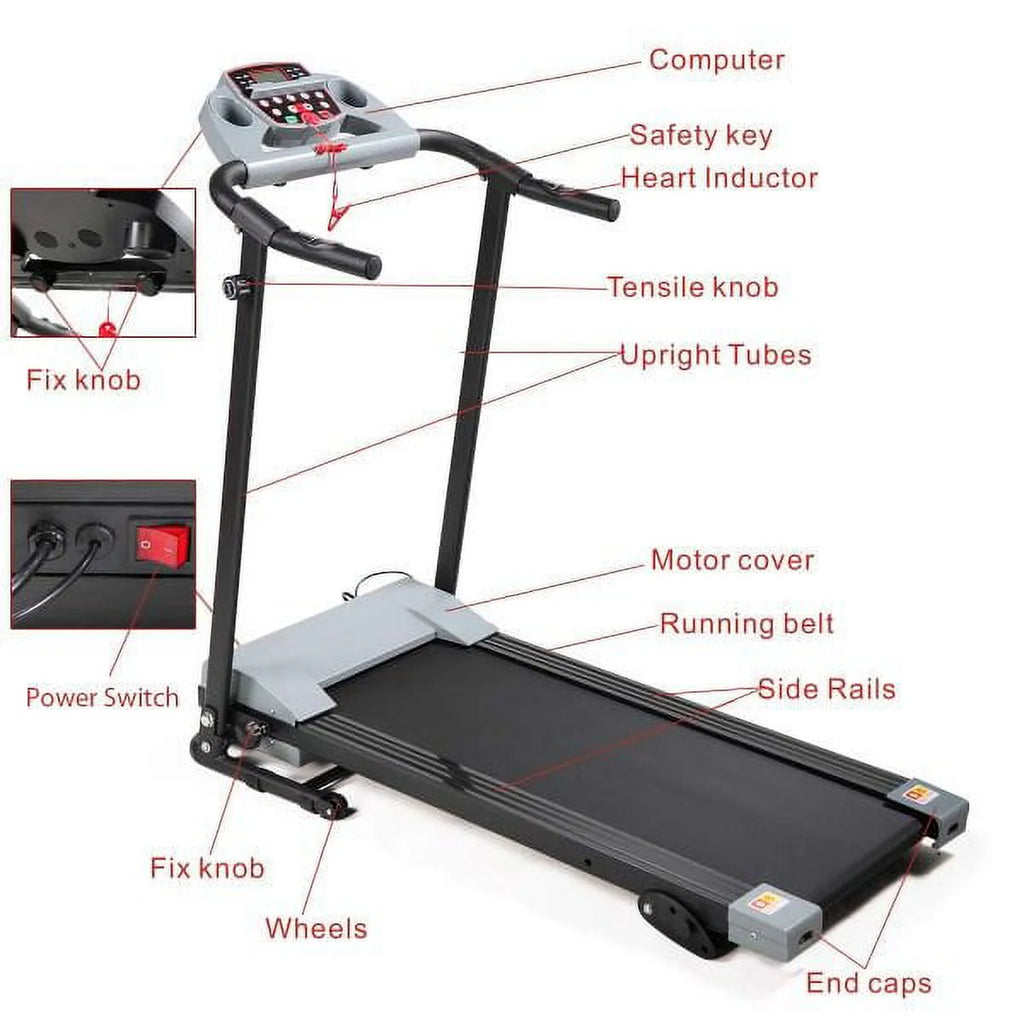 Folding Electric Treadmill 7.0 MPH Y2043