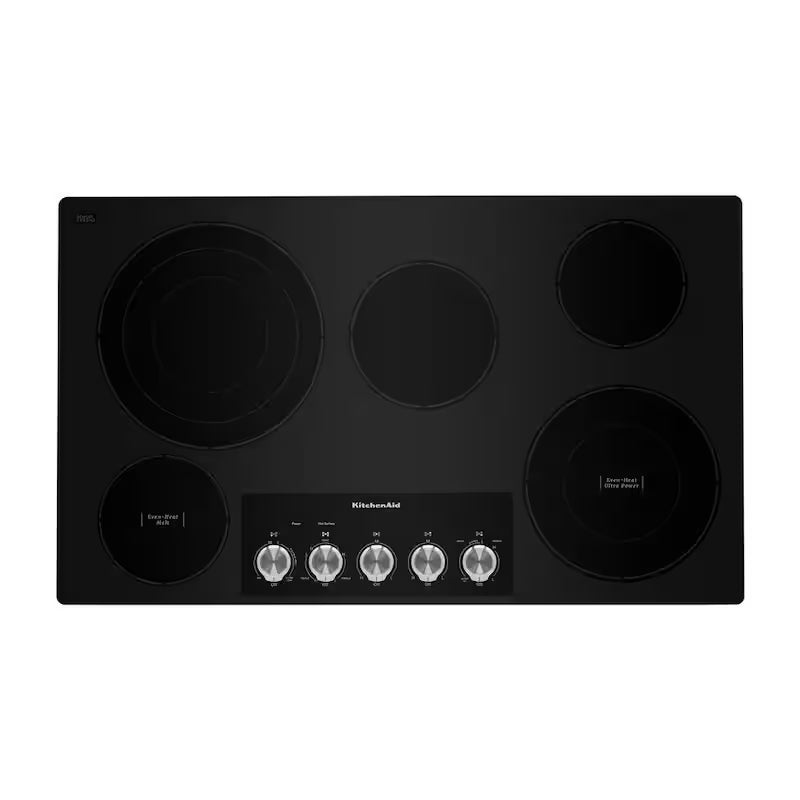 Black 5 Elements Electric Cooktop with Knob Controls V77346