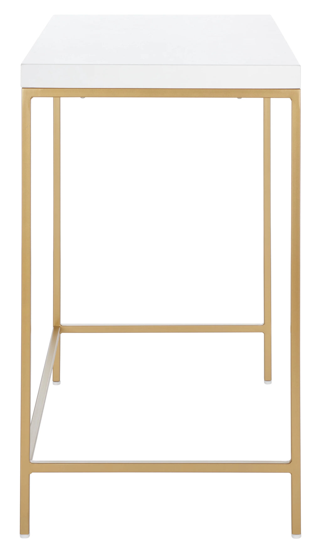 White Gold Wood Writing Desk N89286